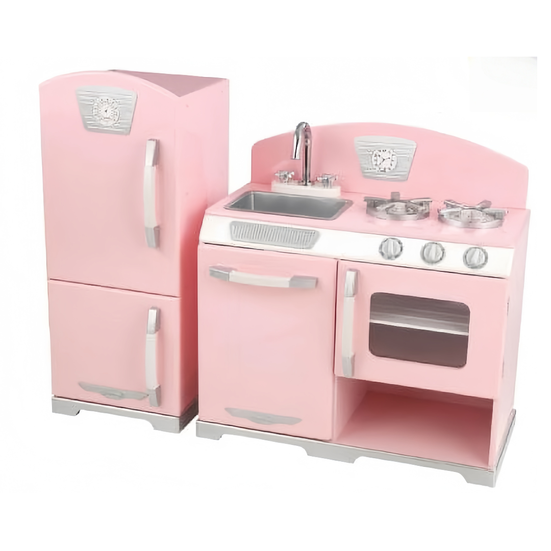 KidKraft Retro Køkken og Køleskab i Pink
