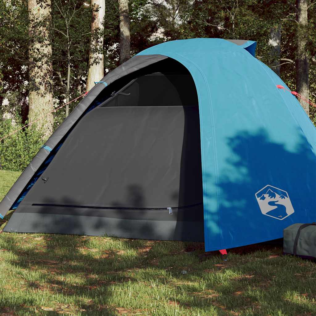 Tente igloo bleue imperméable 2025 pour 4 personnes V8049