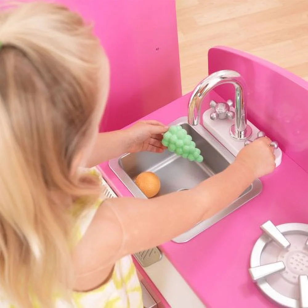 KidKraft Retro-Küche und Kühlschrank in Rosa