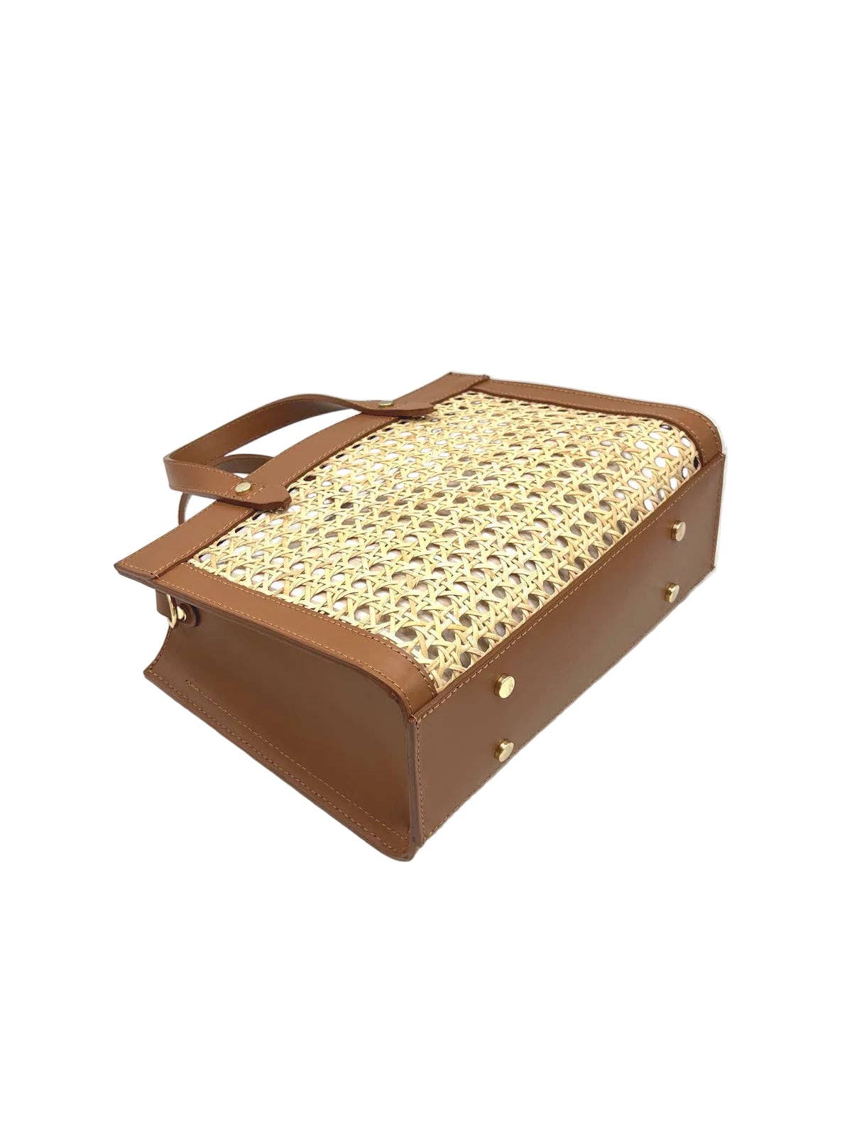 Viareggio - Woven Straw & Leather Tote Bag