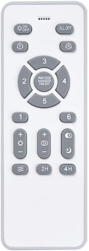 Wonderlamp – Mini ventilateur de plafond LED Pearl avec pales rétractables, moteur CC silencieux, 3 températures de couleur réglables, 46 W, blanc