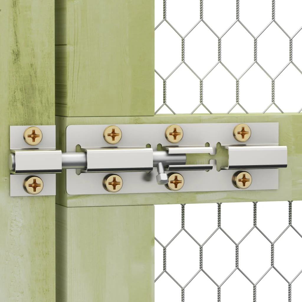 Poulailler en bois imprégné 2025 3 x 1,5 x 2 m – Enclos sécurisé pour oiseaux et petits animaux