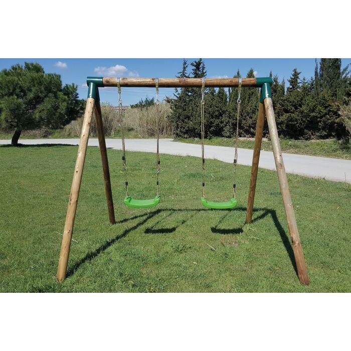 Masgames Kadi L Runde Doppelschaukel aus Holz