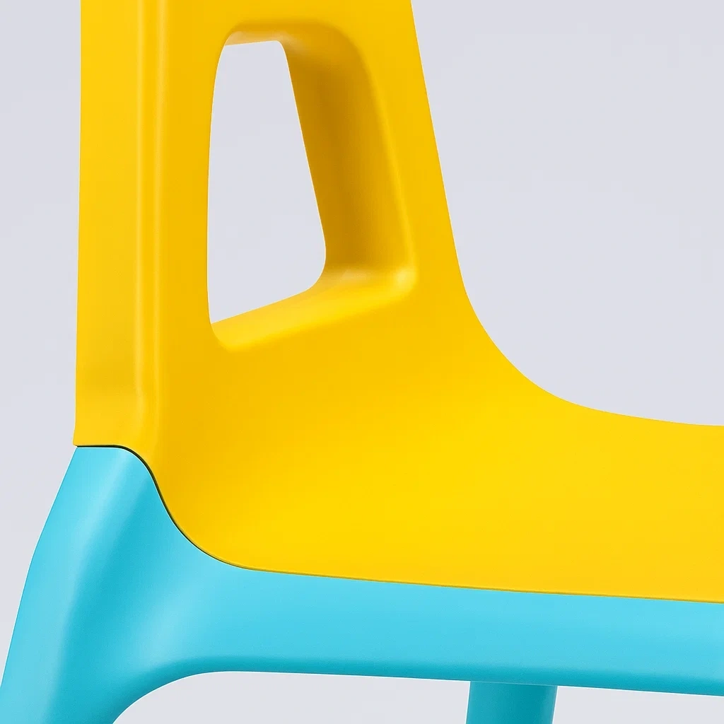 Toboggan 165 x 85 x 110 cm bleu et jaune 2 à 6 ans pliable - uCBVVYUi72Sc