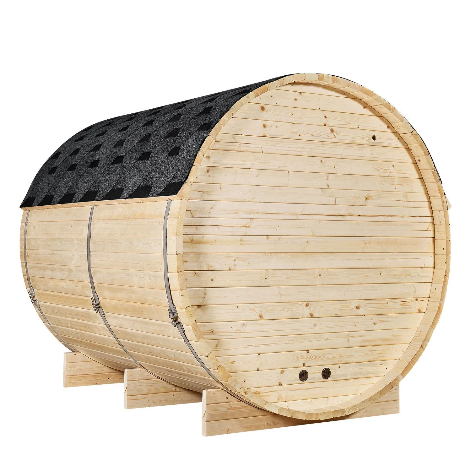 2025 Spitzbergen Fasssauna mit Saunaofen