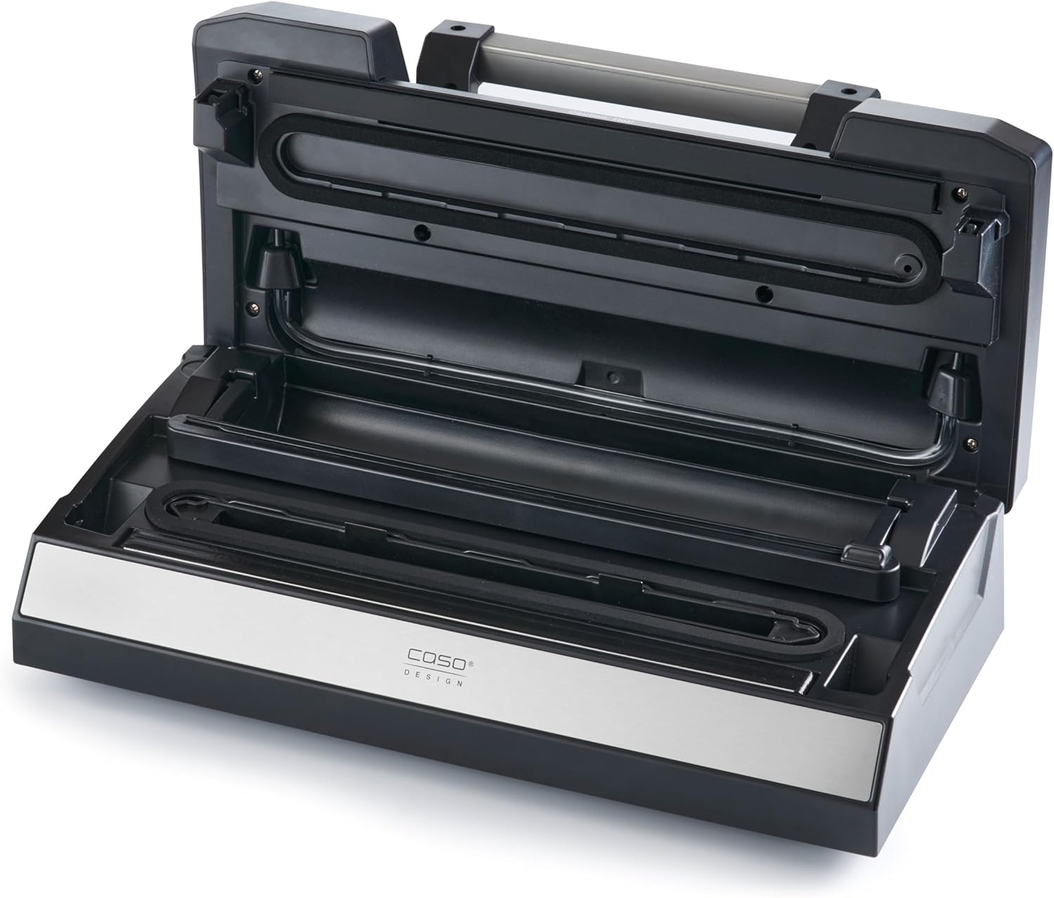 CASO VRH 790 Advanced Pro – Hochwertiger Vakuumierer für den privaten und professionellen Einsatz – Bis zu 200 Vakuumierzyklen in Folge möglich – Automatisches Vakuumieren von Flüssigkeiten – Edelstahl