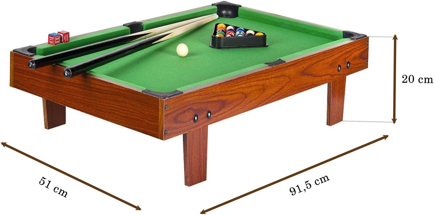 Leomark Spieltisch aus Holz für Kinder und Erwachsene | Spielspaß zu Hause oder auf Partys, Familienunterhaltung | Stabil, lehrreich und einfach aufzubauen