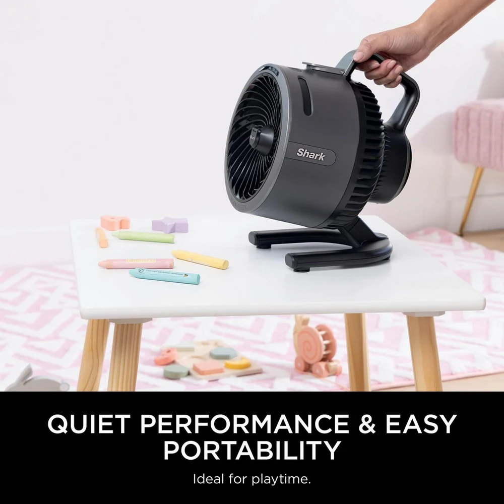 2025 Shark FlexBreeze HydroGo FA050UK tågeblæser – Ultrakraftfuld bærbar køleløsning til indendørs og udendørs brug (kul)