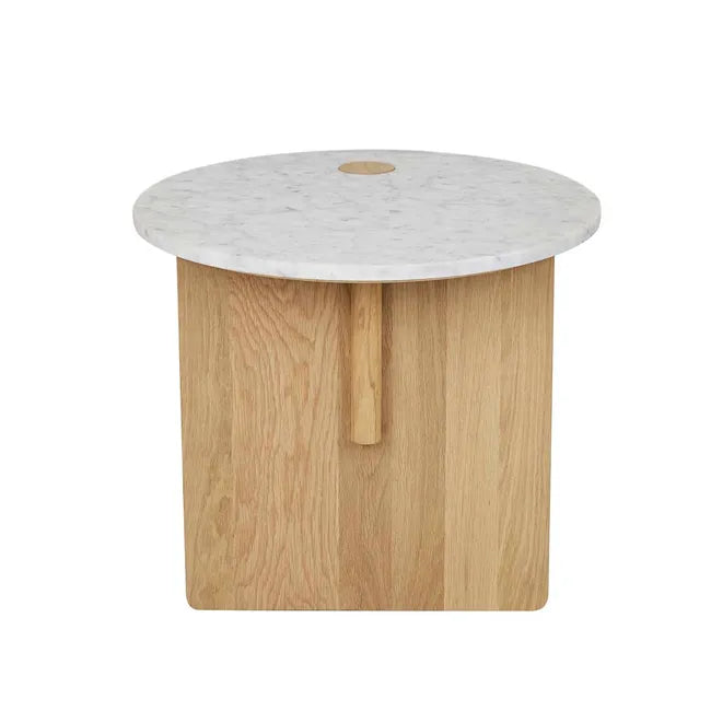 Pivot Side Table | Wood & Stone
