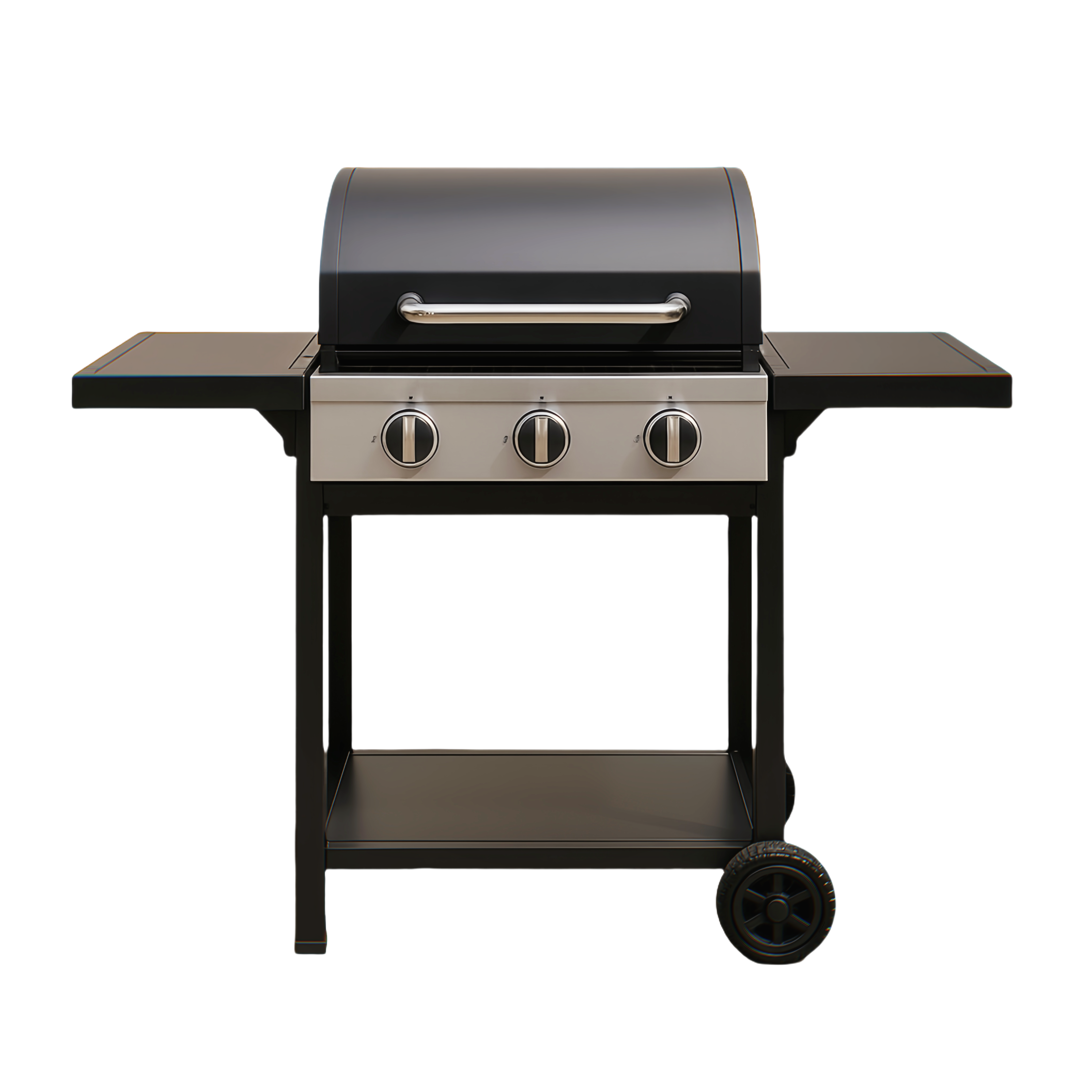 Barbecue à gaz noir 90x50x100 avec 3 brûleurs lvvfCKz352Bs