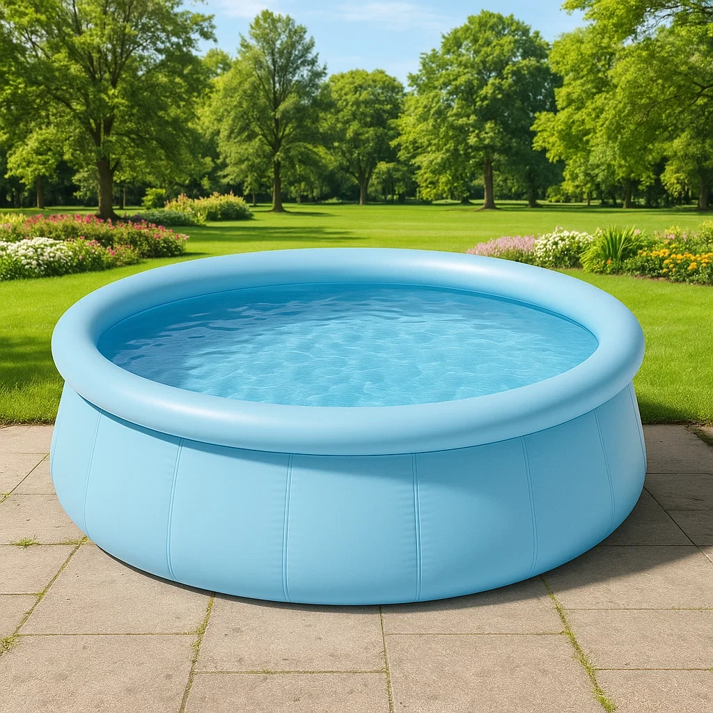 Piscine amovible 300x75 cm avec pompe de filtration ronde bleu clair gniQjihb52Da