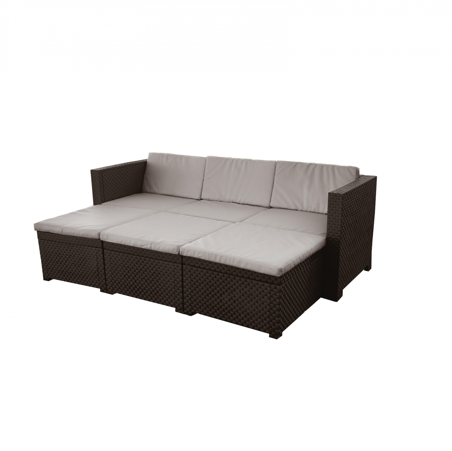 Gartenmöbel-Set, Diva Chaisse Longue - Wengue