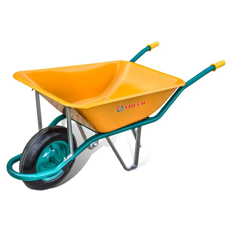 Brouette de chantier Europa 90L jaune Theca-Hiviot 2025