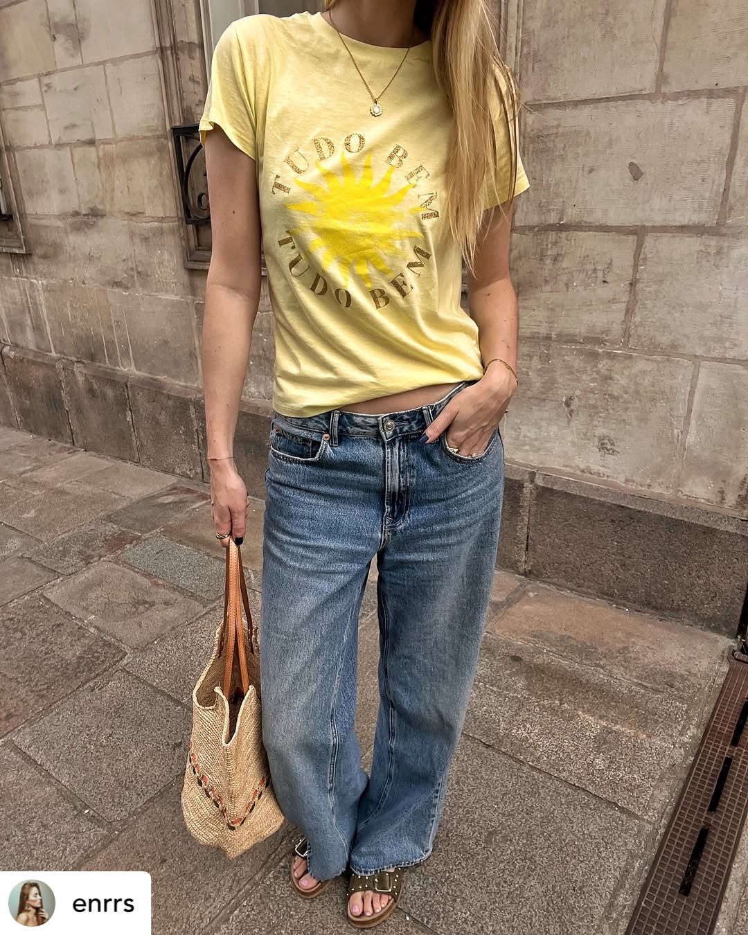 Zola - Handmade Natural Raffia Tote Bag - Pastel Green and Amber