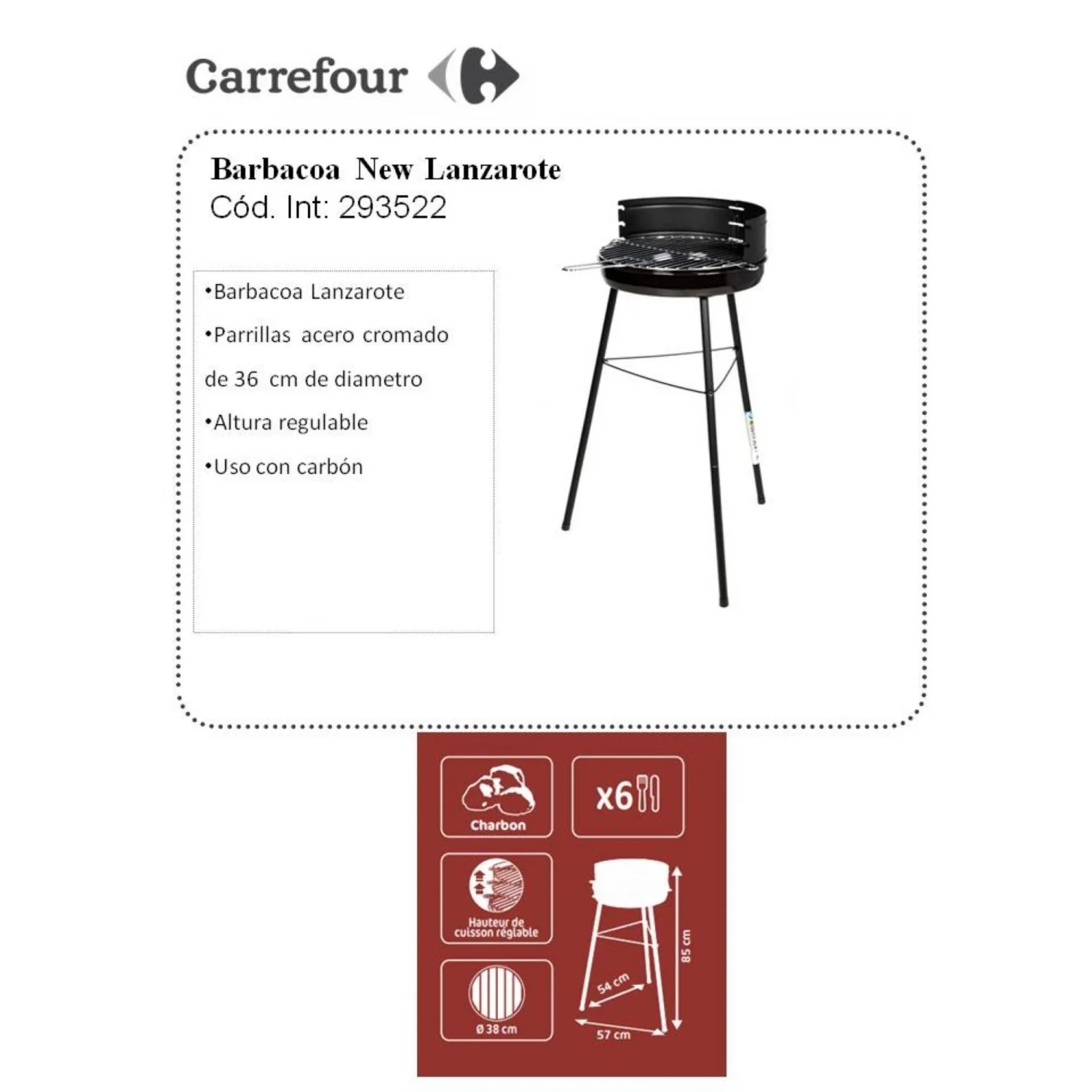 Neuer Lanzarote 38cm Grill