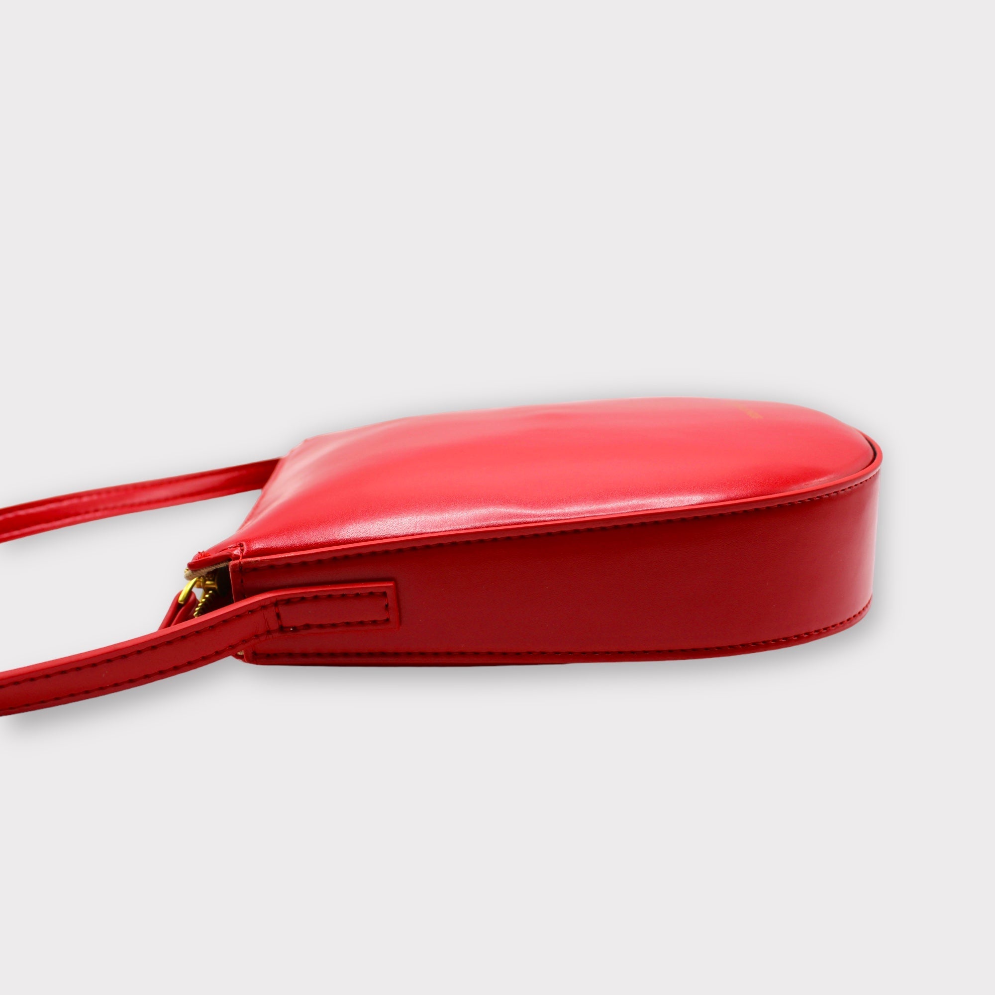 Eva - Apple Leather Crossbody Bag - Red
