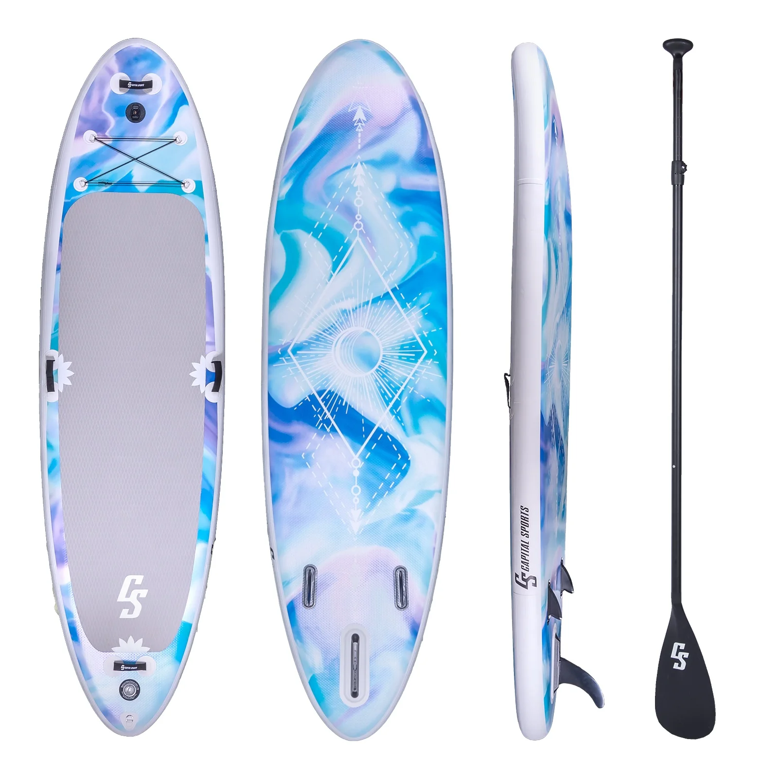 2025 Mokulau SUP-board-sæt 336 oppusteligt SUP-board 336 x 91 x 15 cm yogaboard Metaverse