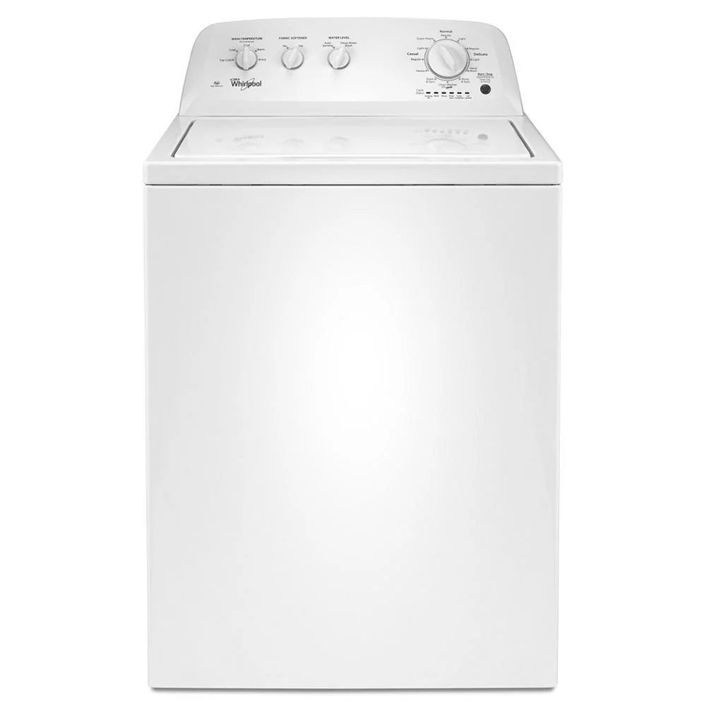 2025 Whirlpool WTW4616FW - 3,5 cu ft topbetjent vaskemaskine med mulighed for dybdegående vask