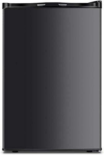 Antarctic Star Kompakt-Gefrierschrank mit wendbarer Tür, Edelstahl, verstellbaren und herausnehmbaren Ablagen für Zuhause und Büro, 1,1 Kubikfuß (ca. 31 Liter), Schwarz