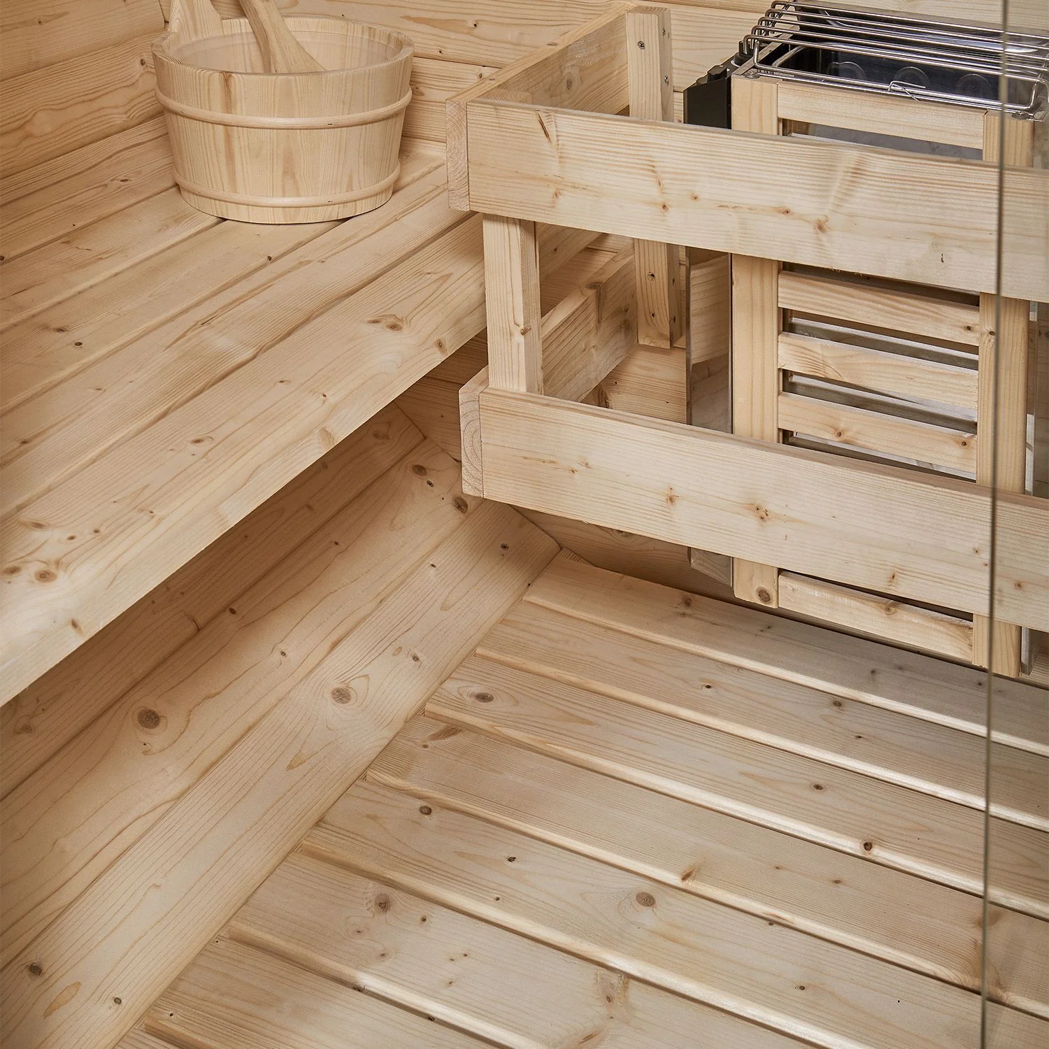 2025 Spitzbergen Fasssauna mit Saunaofen