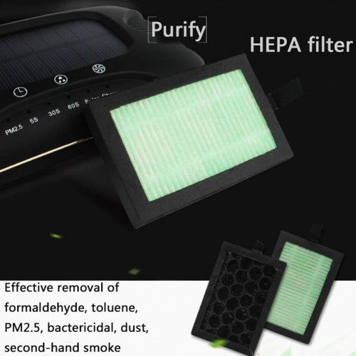 Purificateur d'air MAG.AL avec diffuseur d'arômes, brumisateur automatique, éliminateur de PM 2,5, purificateur d'air pour voiture avec humidificateur d'air frais USB et filtre HEPA, blanc