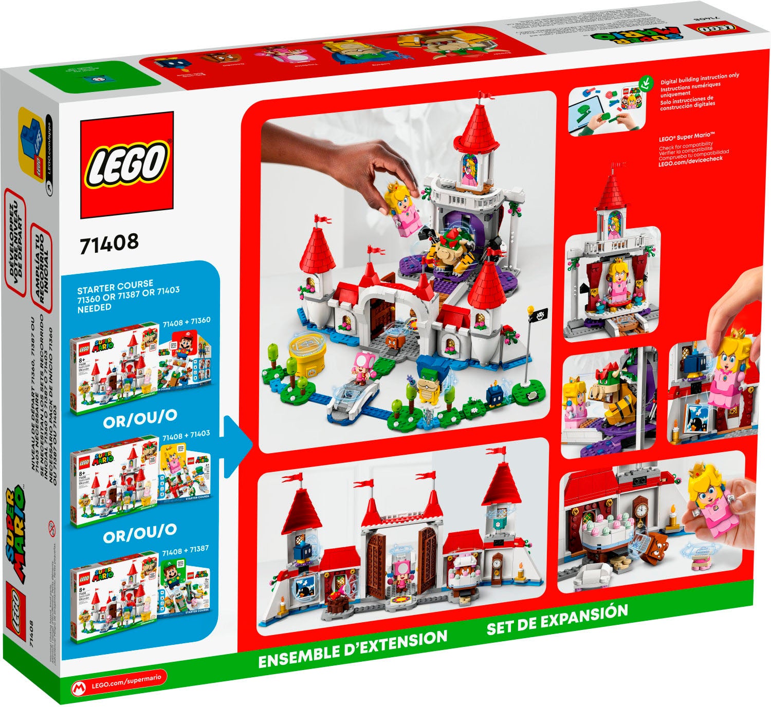 LEGO Super Mario Peachs Schloss Erweiterungsset 71408