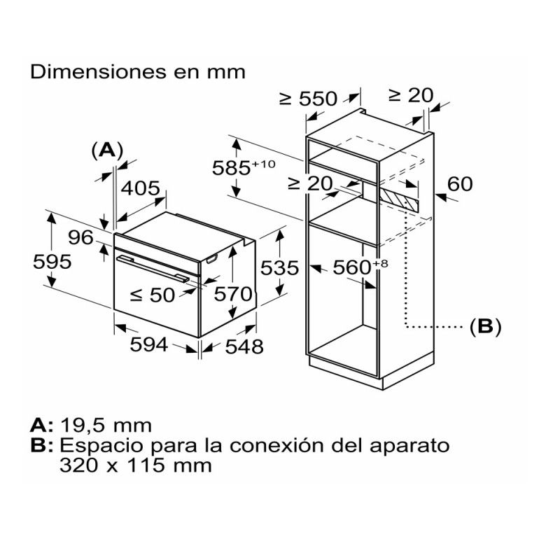 Balay 3ha5748a2 Grauer Glas-Pyrolyse-Dampfofen