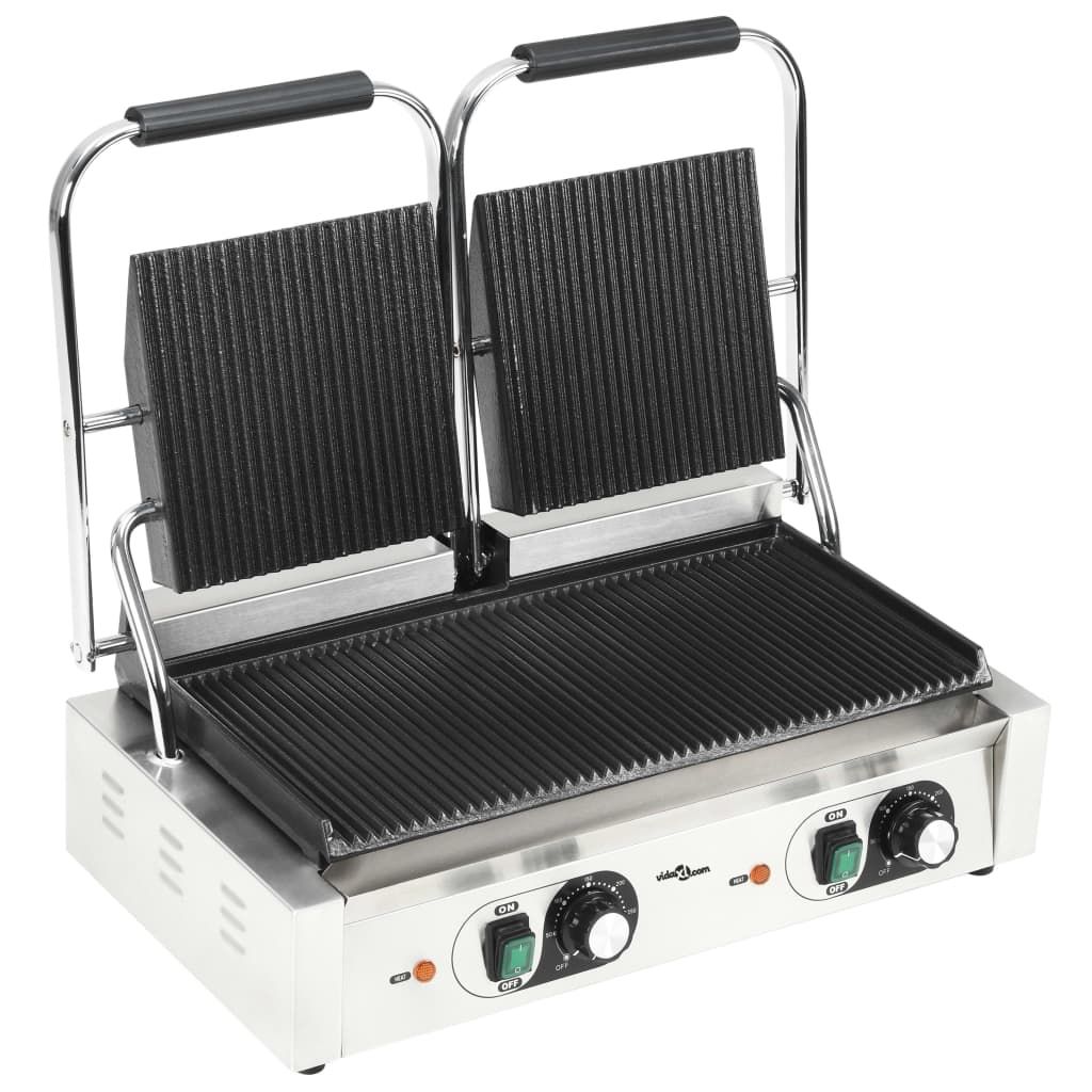 Doppelrippengrill 3600 W 57x30,5x20 cm Vidaxl