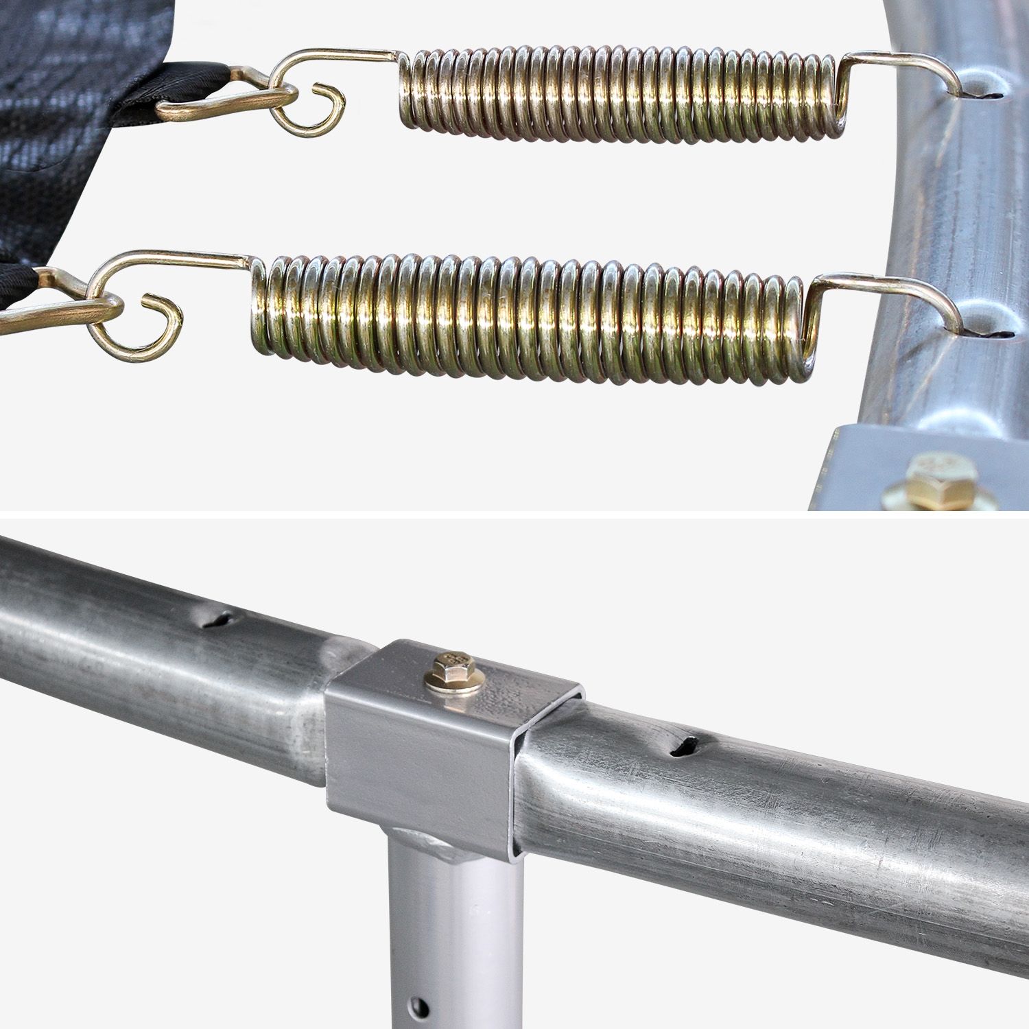 Trampolin mit Zubehörset, 490 cm, Grau