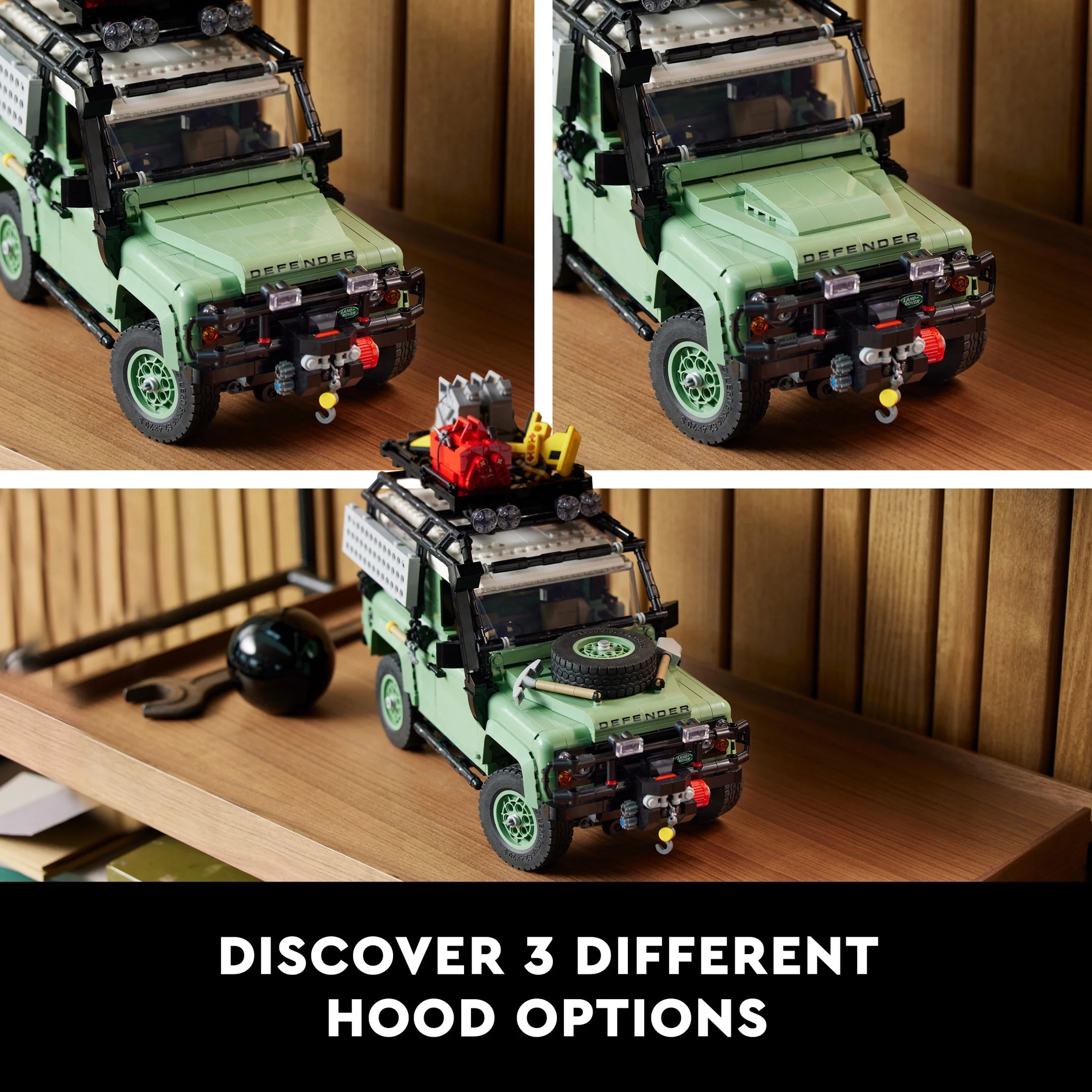 LEGO Icons Land Rover Classic Defender 90 10317 – Auto-Bauset für Erwachsene und Oldtimer-Fans, ein fesselndes Projekt basierend auf einer Offroad-Legende, ein tolles Abschlussgeschenk für Sie und Ihn