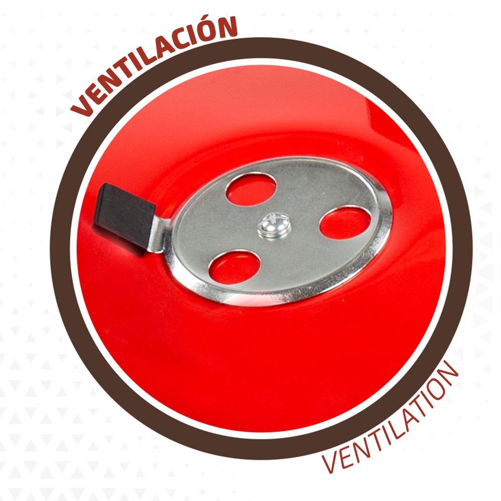 Aktiver Rundgrill mit Deckel