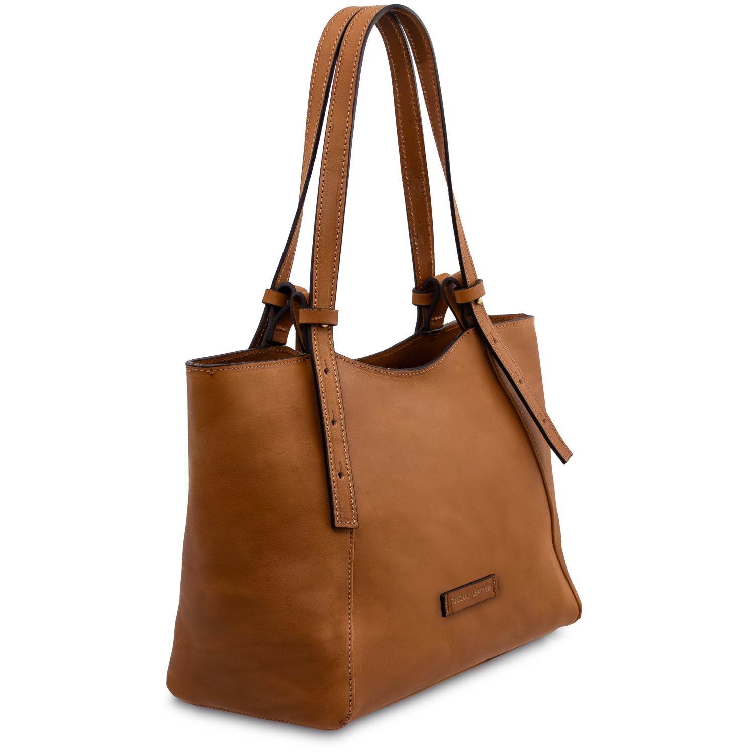 Libra - Long handle leather tote bag | TL142562