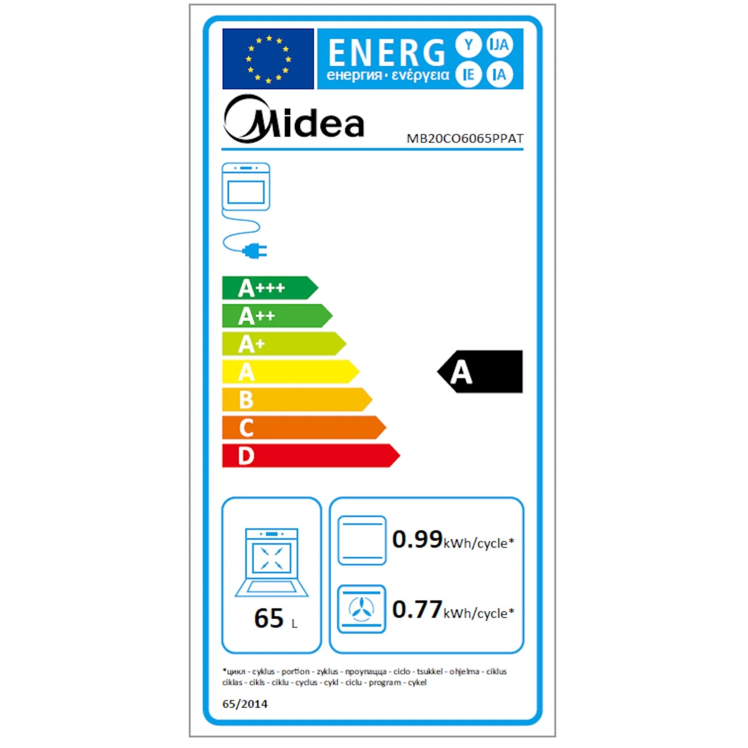 Midea Pyrolyseofen A MB20CO6065PPAT