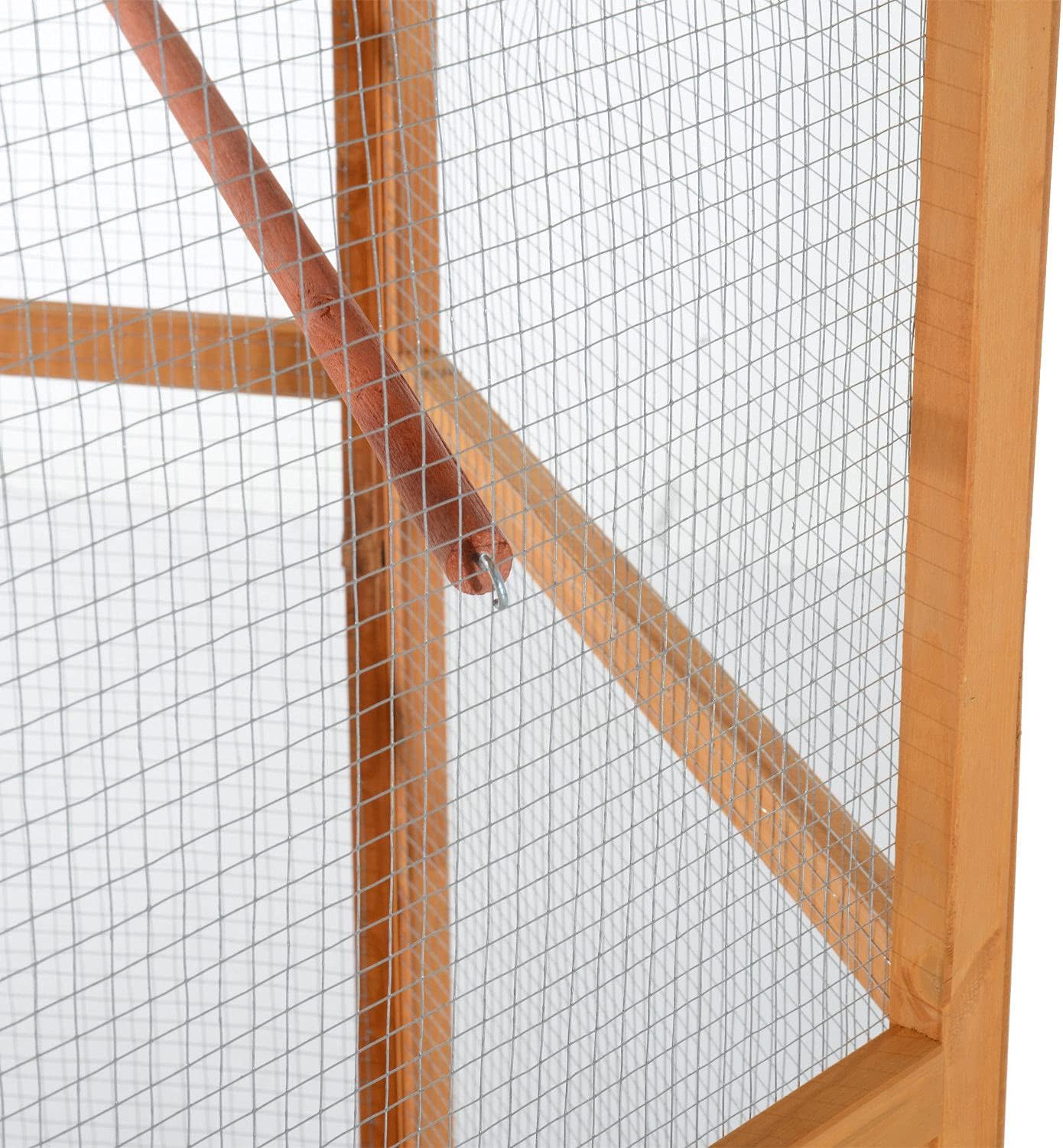 Grande route extérieure hexagonale en bois avec toit couvert