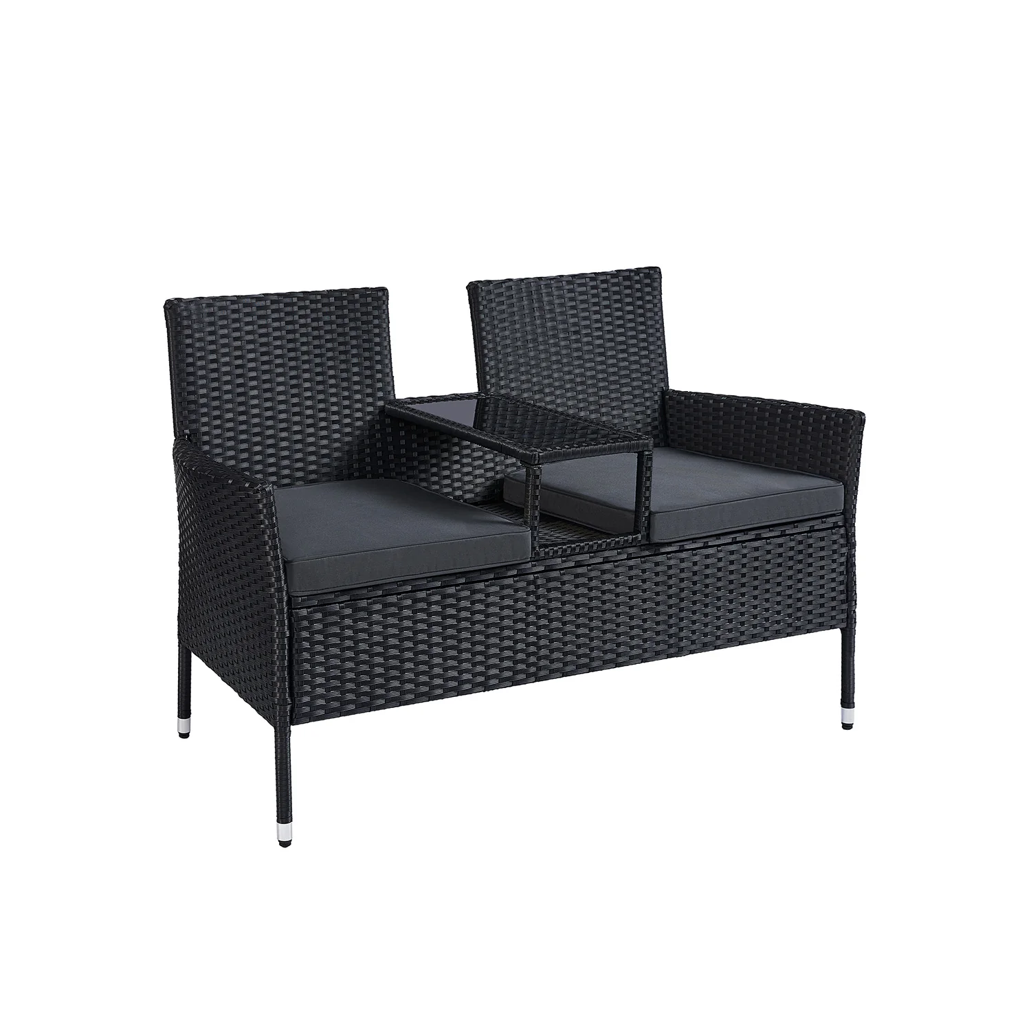 2025 PE-Rattan-Balkonmöbel mit Tisch