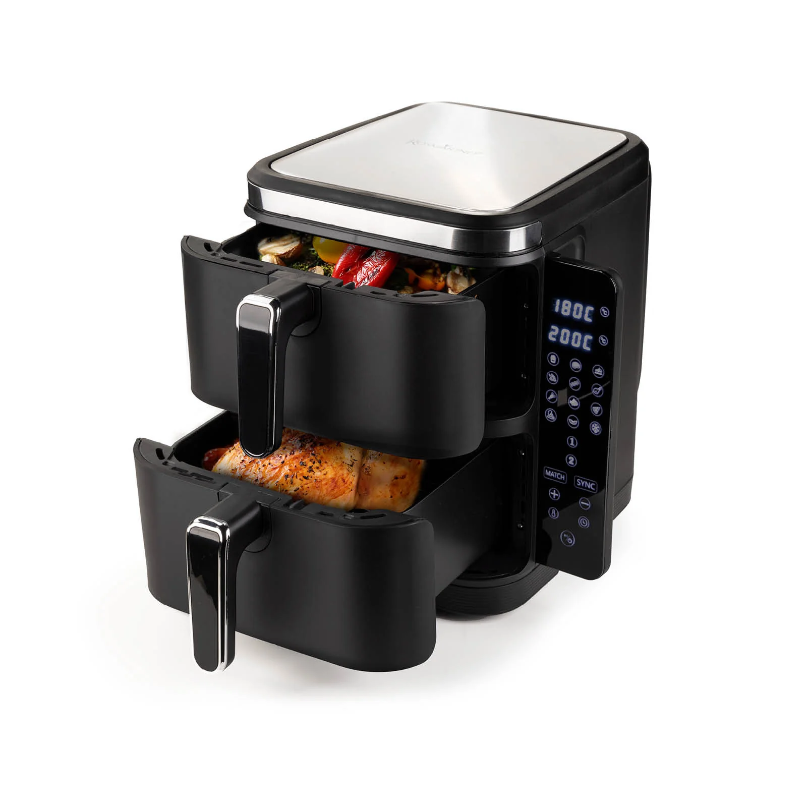 2025 Rosmarino Tower XXL varmluftfrituregryde – 10,4 L