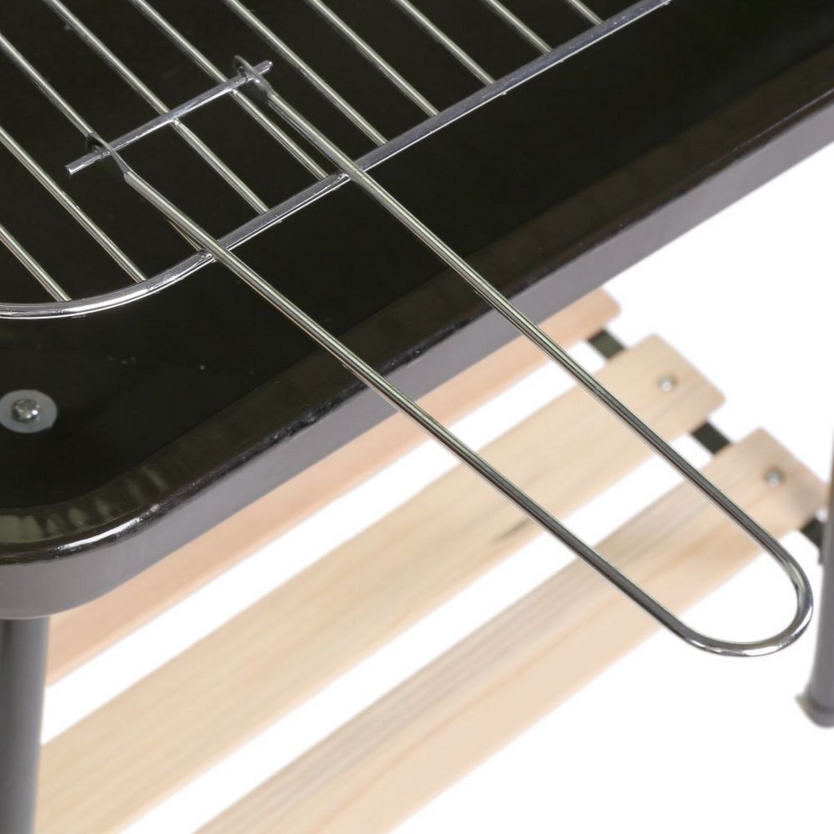 Chiara Holzkohlegrill mit schwarzem Stahlgrillrost 67x38x83 cm