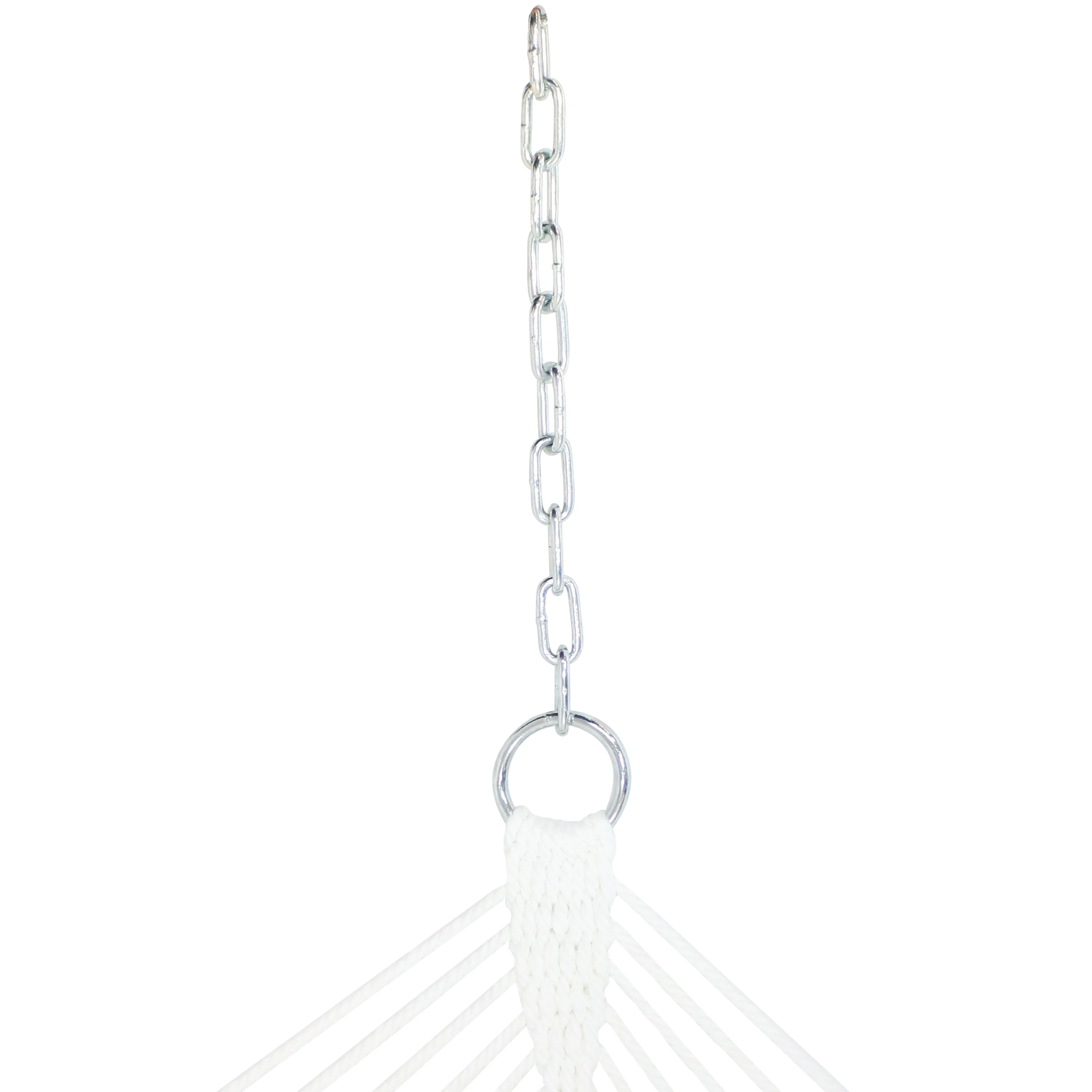 2025 Sunnydaze Dobbeltpolstret Stofhængekøje med Pude til 2 Personer