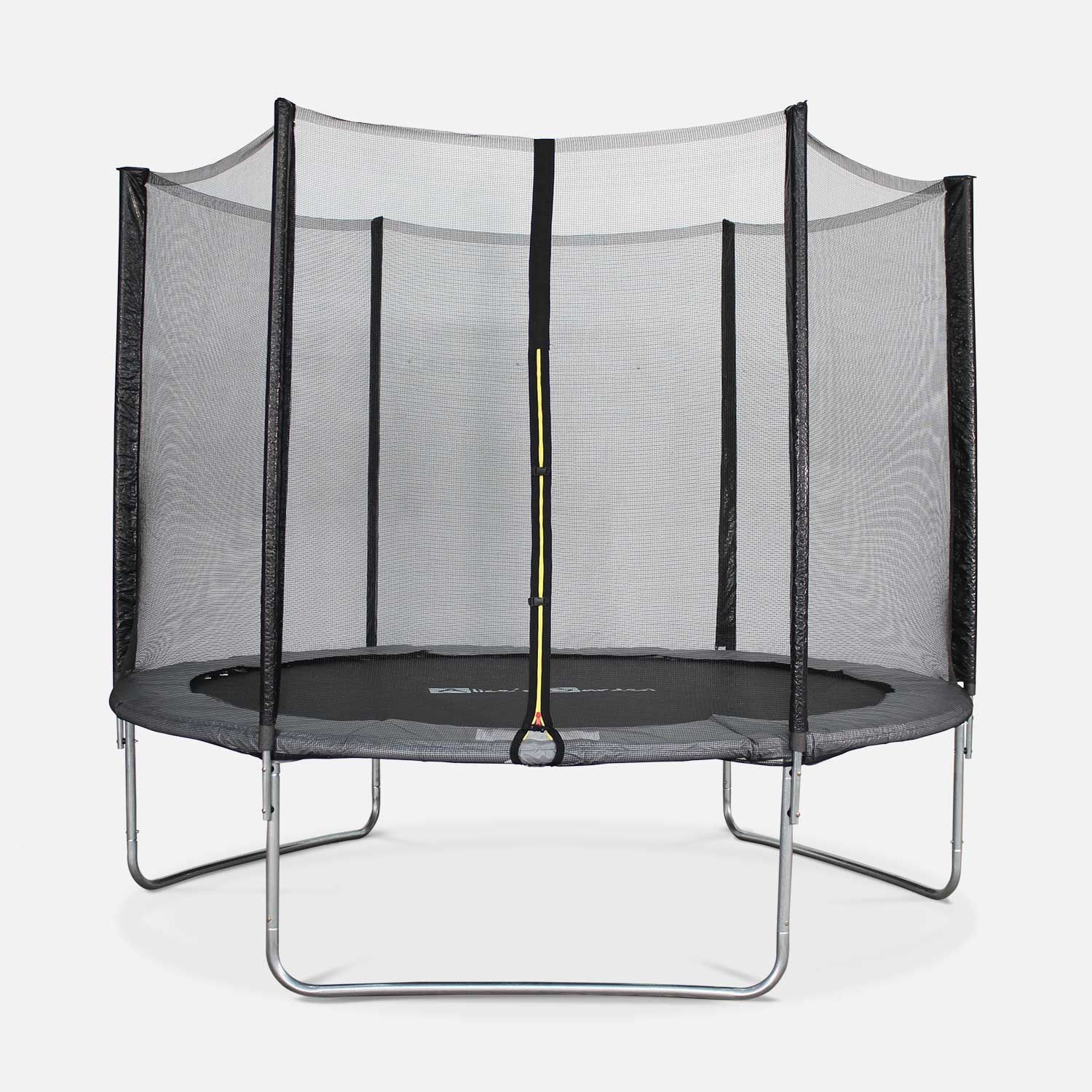 305 cm Trampolin mit Sicherheitsnetz, Grau