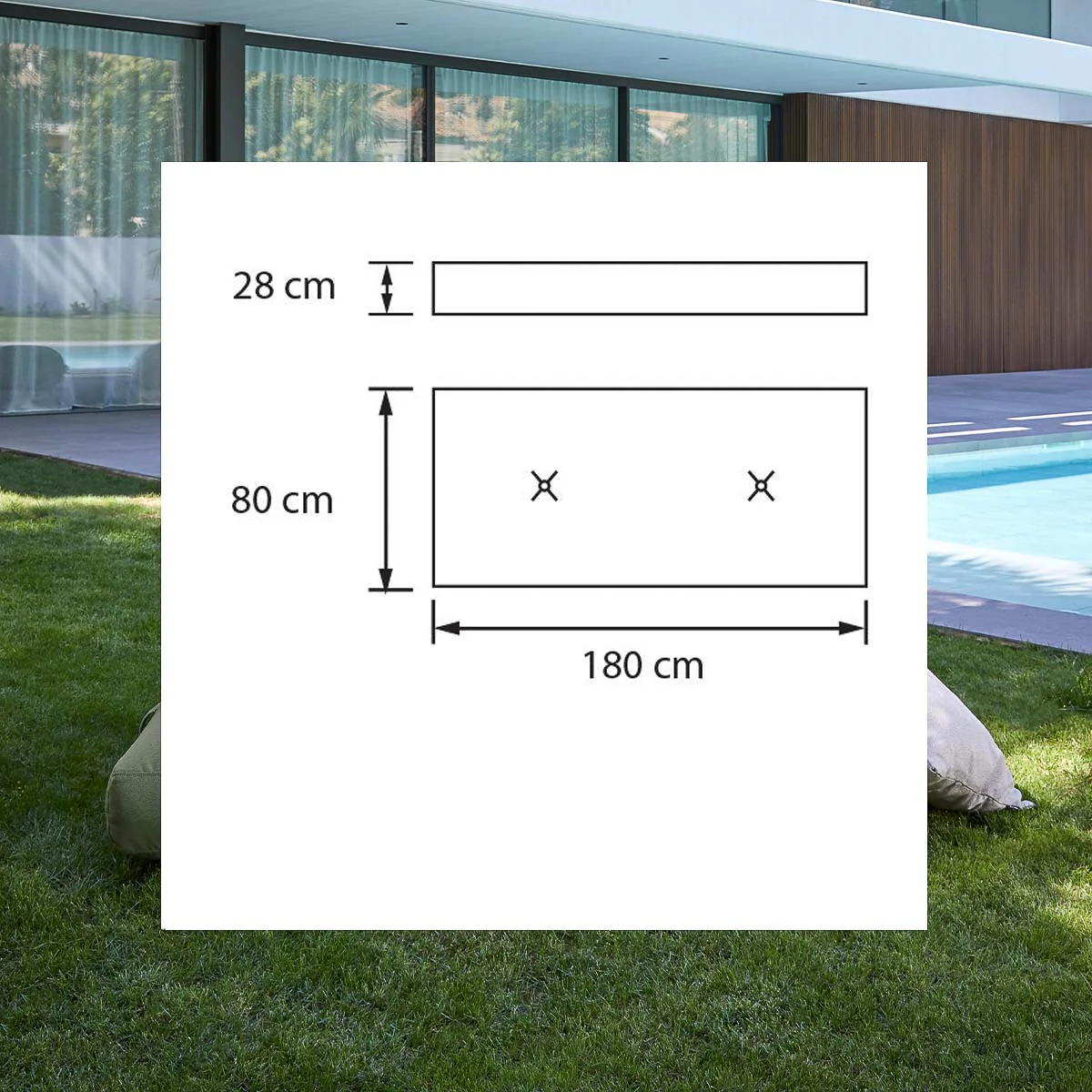 Bali schwimmender Liegestuhl