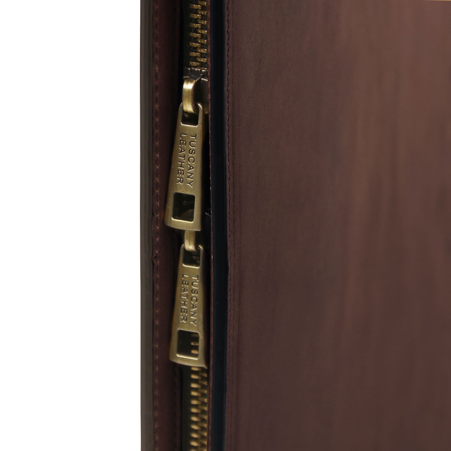 Costantino - Leather document case with handle | TL142545