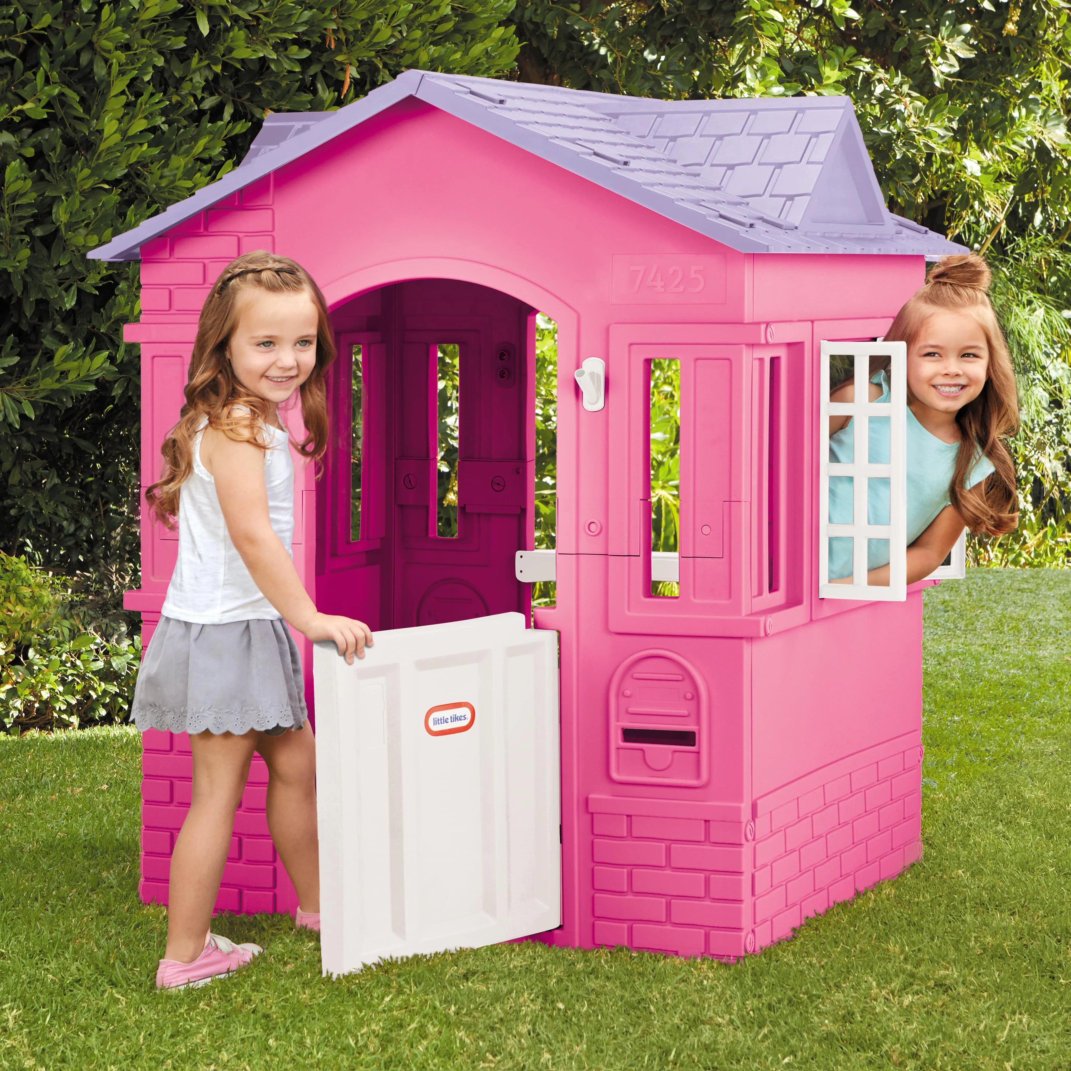 Little Tikes Cape Cottage Spielhaus, Rosa – Spielhaus für Mädchen und Jungen im Alter von 2-8 Jahren