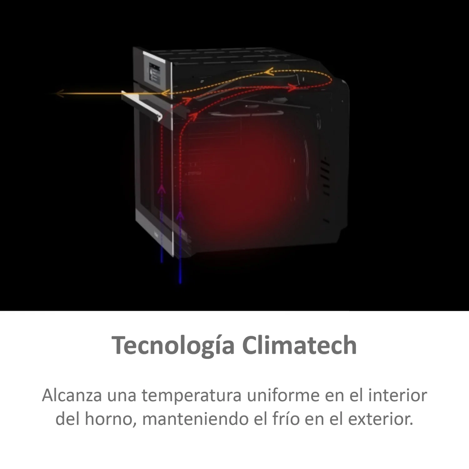 Haier HWO60SM2F9XH Multifunktionsbackofen, 2600 W, 70 l, Klapptür, 13 Kochfunktionen, Energieeffizienzklasse A+ - Edelstahl