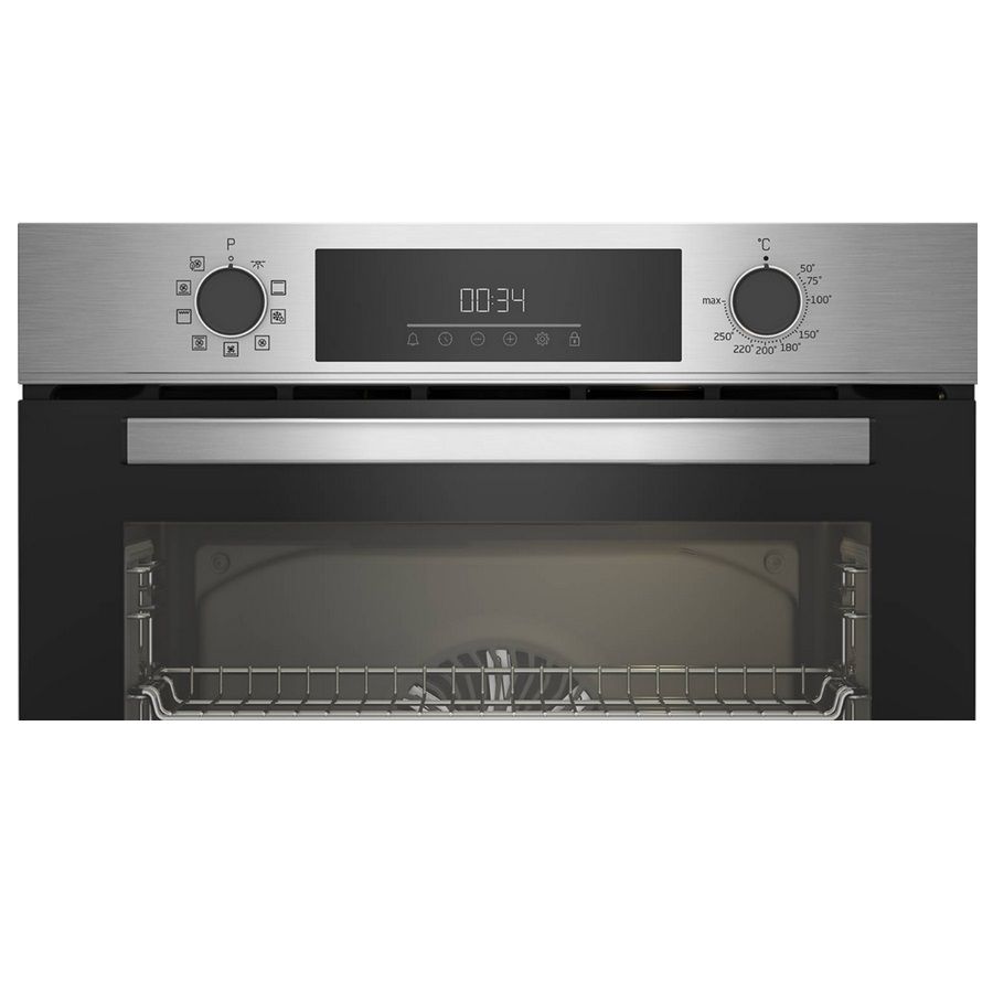 Beko Einbau-Multifunktionsbackofen 72 l, 60 cm, katalytisch, Edelstahl. - Bbim12300xce