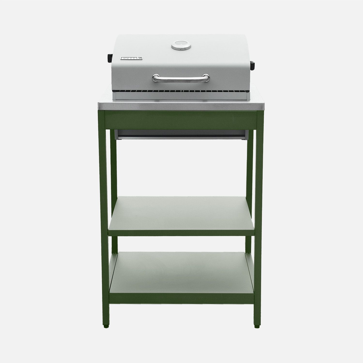 Holzkohlegrill, Edelstahl, Chromrost, 2