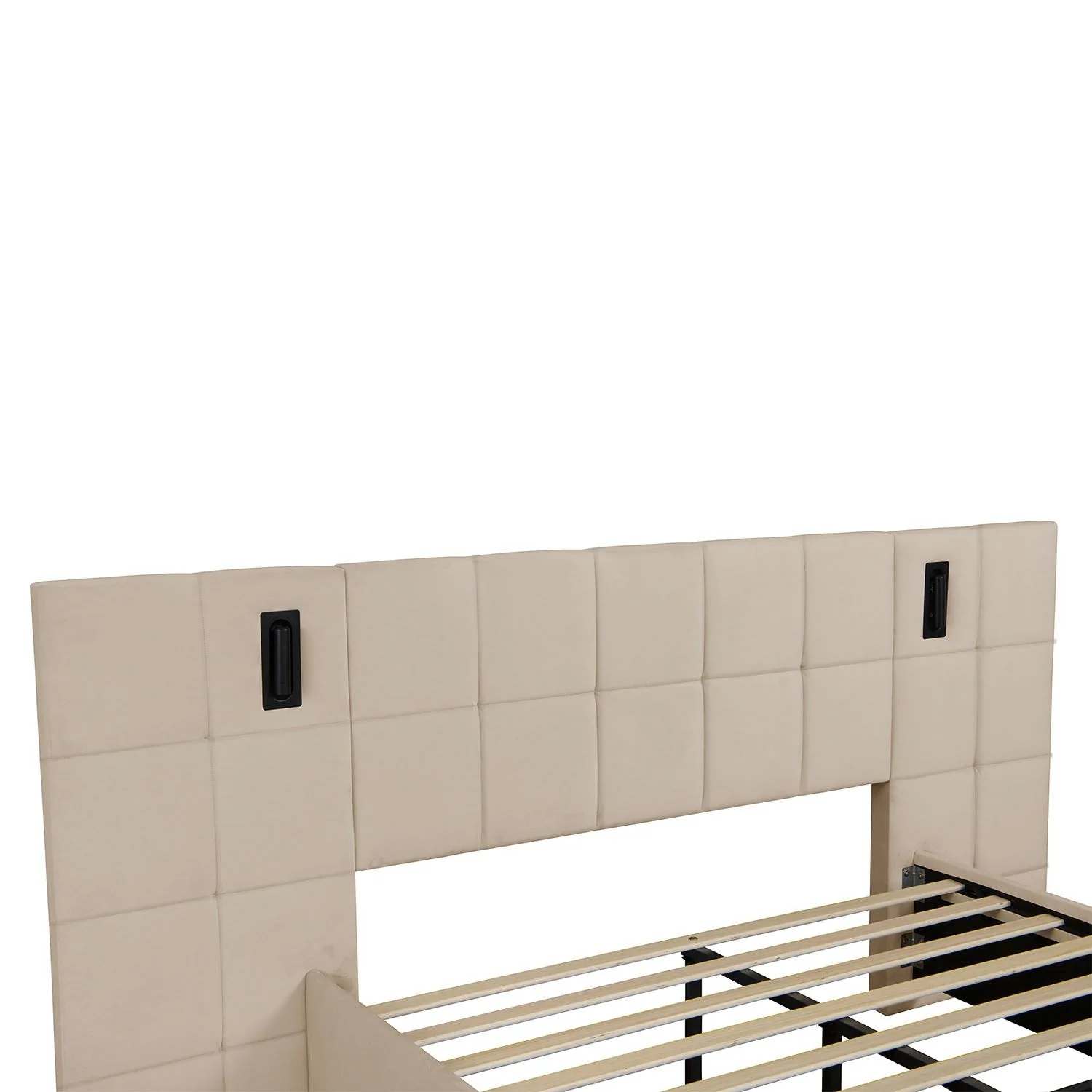 2025 Lit rembourré en velours Luzano