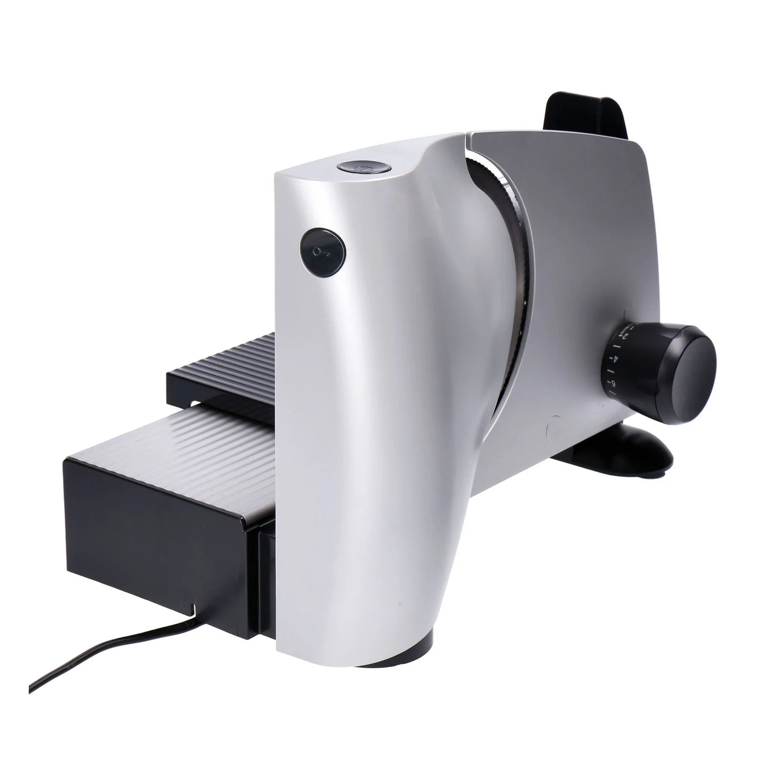 Steba AS 200 Gemüsehobel mit Handschutz und Edelstahlklinge, Modell Solingen, Baujahr 2025. Edelstahl. Schwarz.