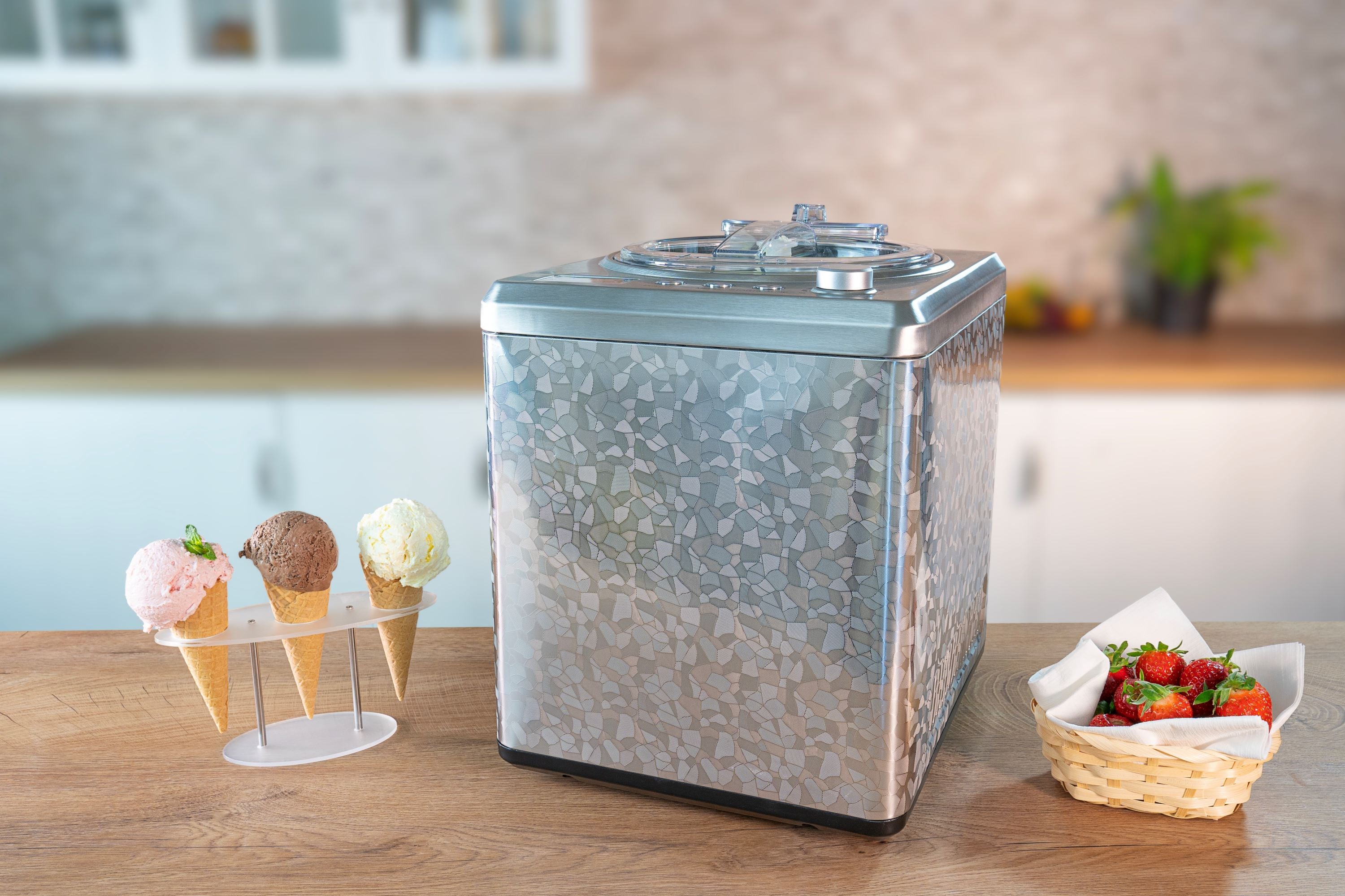 2025 Professional Eismaschine – 2 l Fassungsvermögen, schnell und cremig