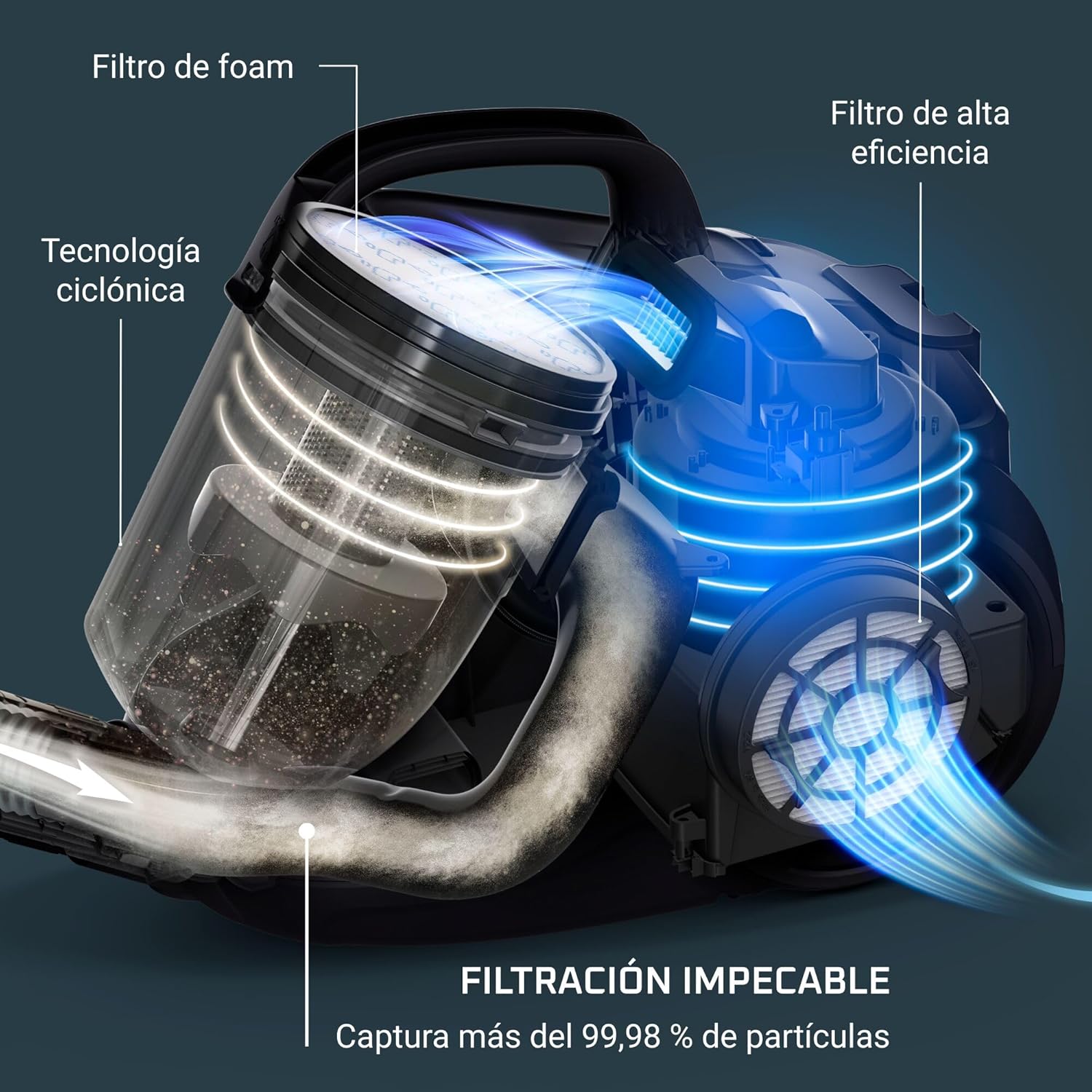 Rowenta Swift Power RO2981 Total Care – Beutelloser Staubsauger mit Zyklonsystem