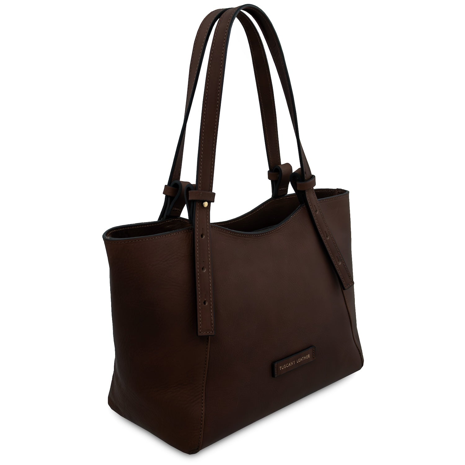Libra - Long handle leather tote bag | TL142562